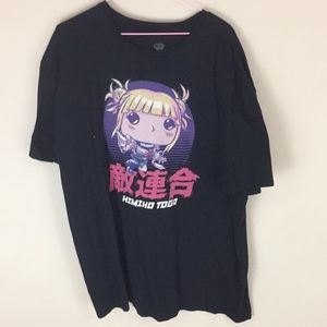 Black My Hero Academia Himiko Toga T-Shirt Size 2XL
